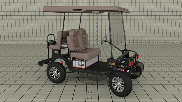 Golfcart 3d Model
