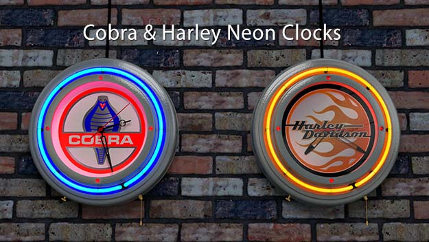 Neon Clocks Viper and Harley