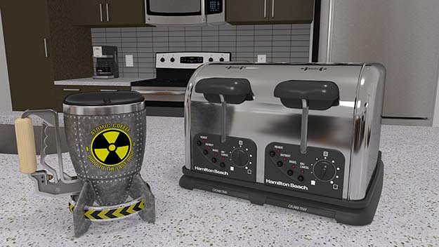 Toaster and Atomic Mug