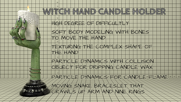 Witch Hand Candle Holder