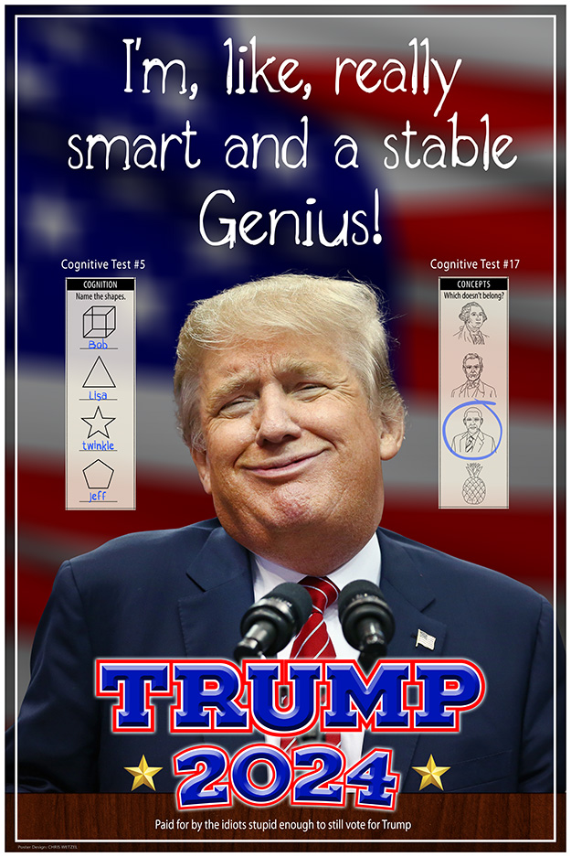  Free Trump Genius Poster